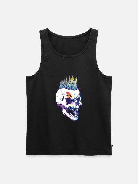 Punker - Männer Premium Bio Tank Top - Schwarz