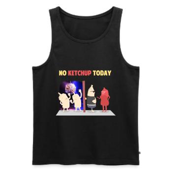 Mayonese party discotheque music gift - Men's Premium Organic Tank Top - black - Front - AI Model Male 178 light (178cm)