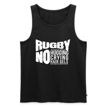 Soutien sans rugby Rugby - Débardeur bio Premium Homme - noir - Devant - Michal (187cm)