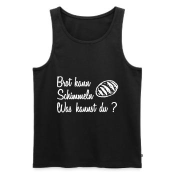 T-shirt drôle de cadeau de boulanger de pain - Débardeur bio Premium Homme - noir - Devant - Michal (187cm)