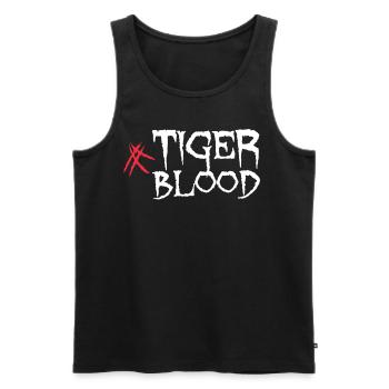 Kühles Tiger Blood Scars-Geschenk - Männer Premium Bio Tank Top - Schwarz - Vorne - AI Model Male 178 light (178cm)