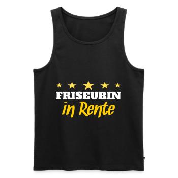 Friseur - Männer Premium Bio Tank Top - Schwarz - Vorne - AI Model Male 178 light (178cm)