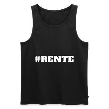 Rente - Männer Premium Bio Tank Top - Schwarz - Vorne - AI Model Male 178 light (178cm)