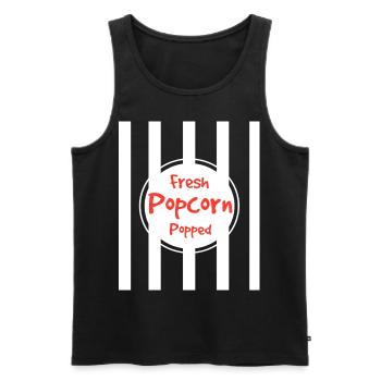 Popcorn Popcorn Costume Cinéma Tv Series Cadeau - Débardeur bio Premium Homme - noir - Devant - AI Model Male 178 light (178cm)