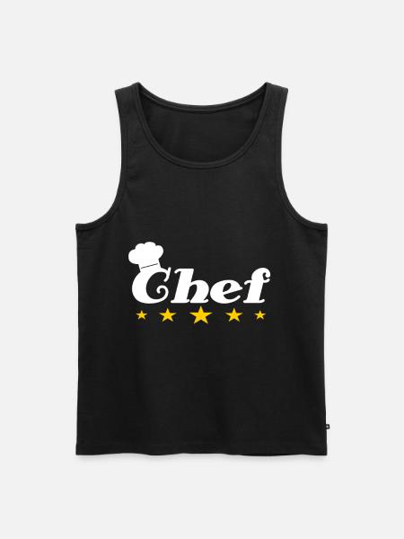 chef - Men's Premium Organic Tank Top - black