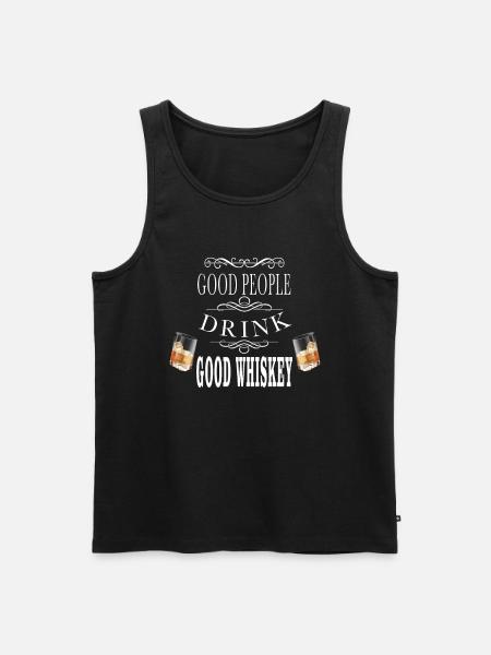 Whiskey - Men's Premium Organic Tank Top - black