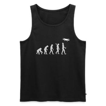 EVOLUTION DRONE DRONE DRONES PILOT DRONE - Men's Premium Organic Tank Top - black - Front - Michal (187cm)