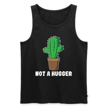 Cactus Hug Cactus Cadeau De Famille - Débardeur bio Premium Homme - noir - Devant - Michal (187cm)