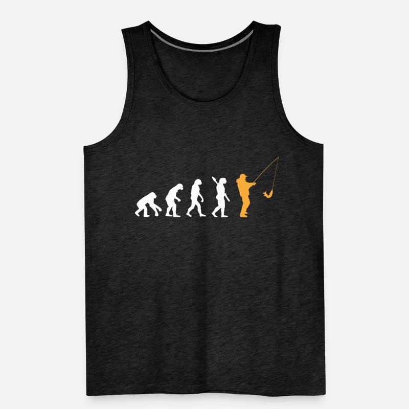 EVOLUTION ANGLER FISHER EVOLUTION ANGLER DESIGN Männer Premium Bio Tank Top