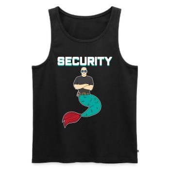 Meerjungfrau Seejungfrau Security Sec Geschenk - Männer Premium Bio Tank Top - Schwarz - Vorne - AI Model Male 178 light (178cm)