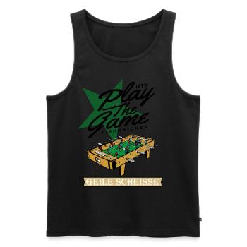 Foosball Foosball Soccer Foosball Soccer Gift - Men's Premium Organic Tank Top - black - Front - AI Model Male 178 light (178cm)