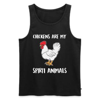 Chicken Whisperer Chicken Farmer Chicken Rooster Gift - Men's Premium Organic Tank Top - black - Front - Michal (187cm)