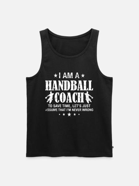 Handball coach gift - Men's Premium Organic Tank Top - black