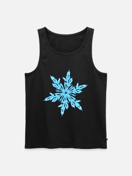 Ice crystal - Men's Premium Organic Tank Top - black