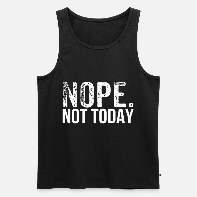Nope - Men's Premium Organic Tank Top - black