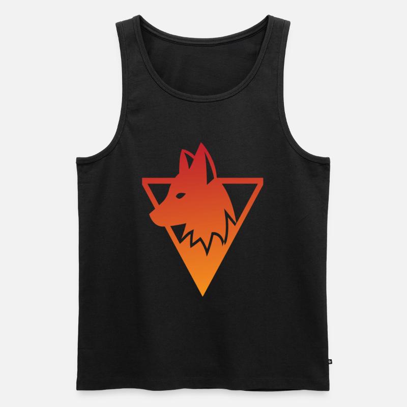 Fuchs - Männer Premium Bio Tank Top - Schwarz