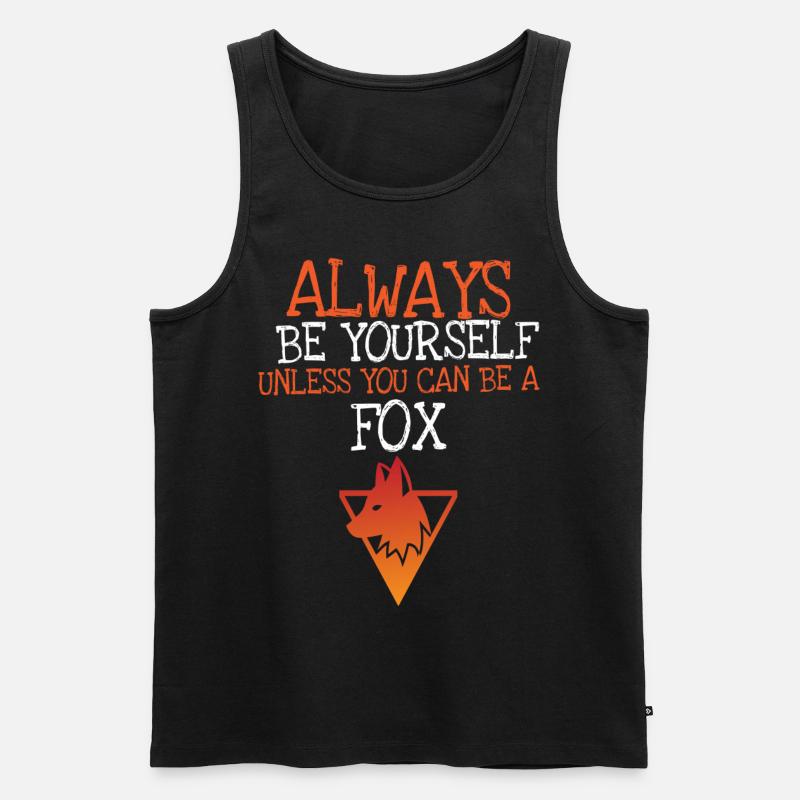 Fuchs - Männer Premium Bio Tank Top - Schwarz