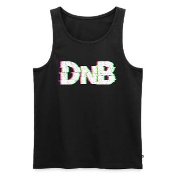 DnB - Drum n Bass - Men's Premium Organic Tank Top - black - Front - AI Model Male 178 light (178cm)