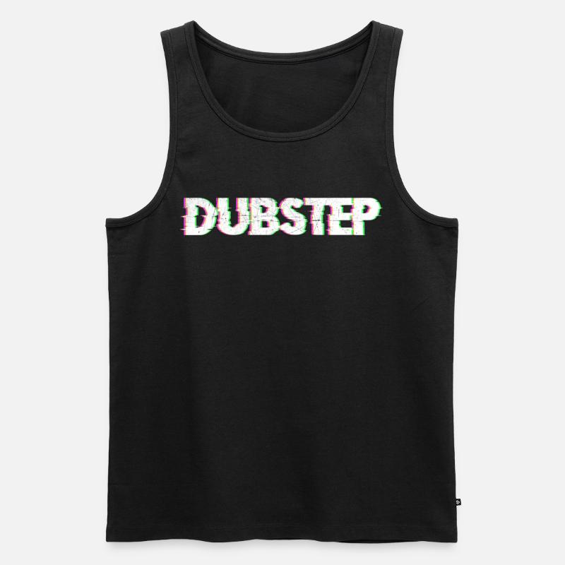 Dubstep - Männer Premium Bio Tank Top - Schwarz