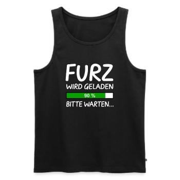 Furz Laden 90% Blähungen Blähung Furzen Lustig - Männer Premium Bio Tank Top - Schwarz - Vorne - Michal (187cm)