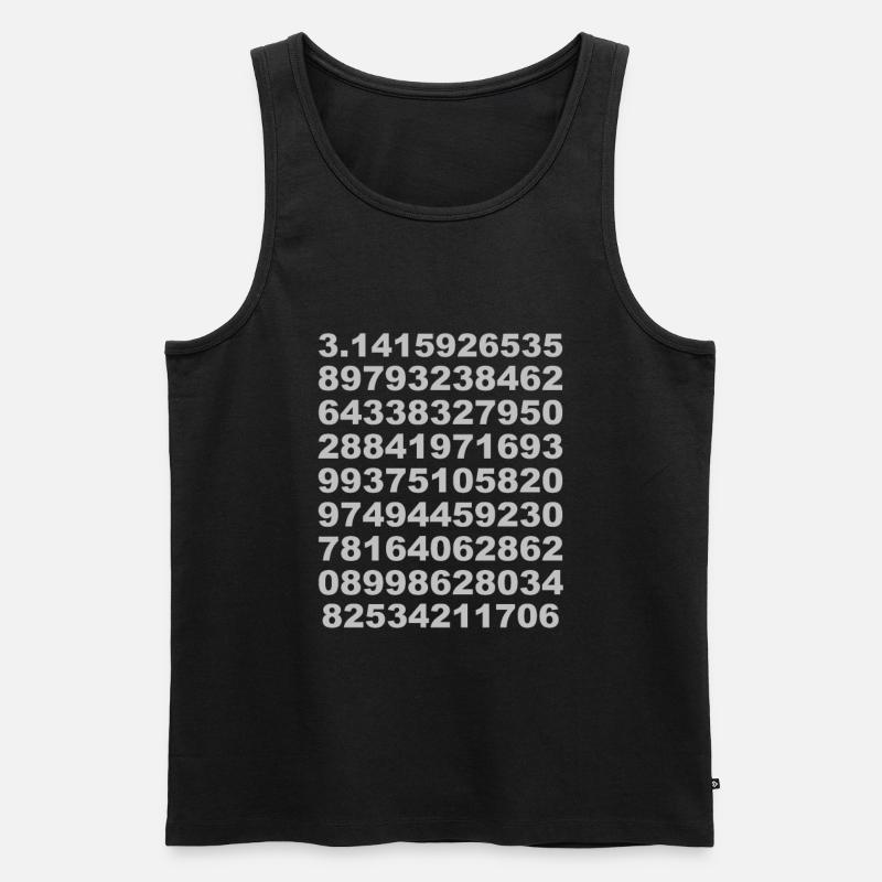 pi - Männer Premium Bio Tank Top - Schwarz