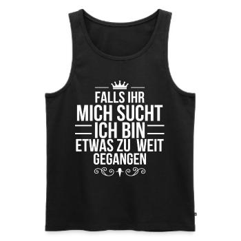 Princess Funny Saying Humor Funny Limitless - Men's Premium Organic Tank Top - black - Front - Michal (187cm)