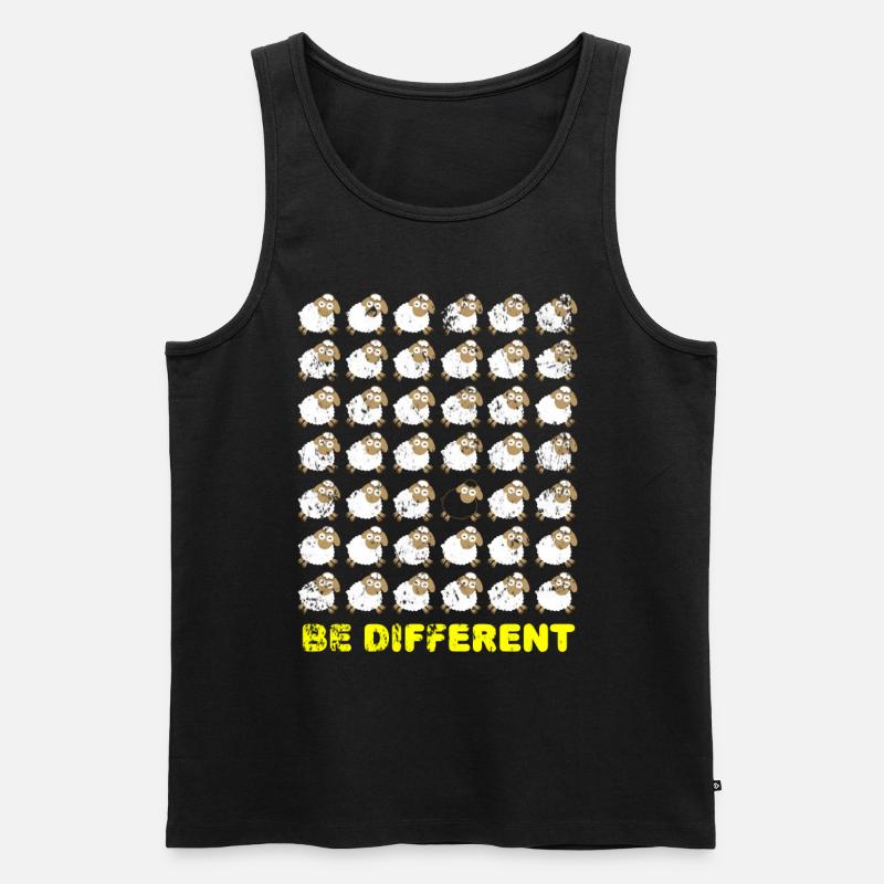 Schwarzes Schaf - Männer Premium Bio Tank Top - Schwarz