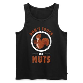 squirrel - Men's Premium Organic Tank Top - black - Front - AI Model Male 178 light (178cm)