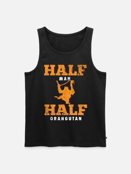 Orangutan Animal Welfare - Men's Premium Organic Tank Top - black