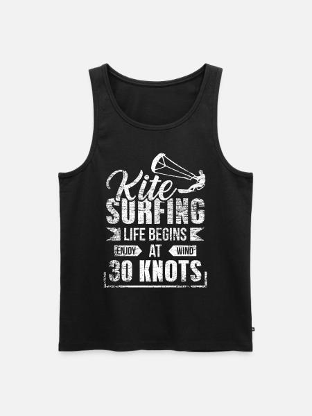 Kite Surfing - Men's Premium Organic Tank Top - black