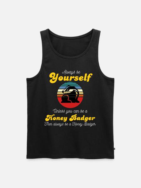 Honey badger predator - Men's Premium Organic Tank Top - black