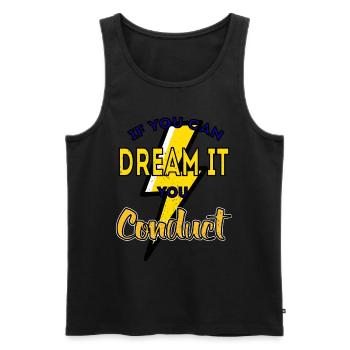 Electrician Electricity Electricity Electricity Construction Site - Men's Premium Organic Tank Top - black - Front - Michal (187cm)