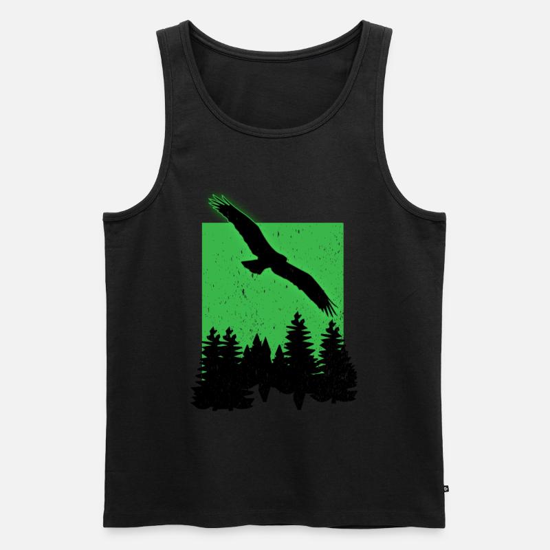 Seeadler Greifvogel Adler - Männer Premium Bio Tank Top - Schwarz