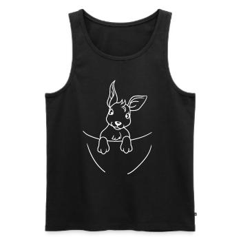 Baby Marsupial Kangaroo Kids Toddler Animals Zoo - Men's Premium Organic Tank Top - black - Front - Michal (187cm)