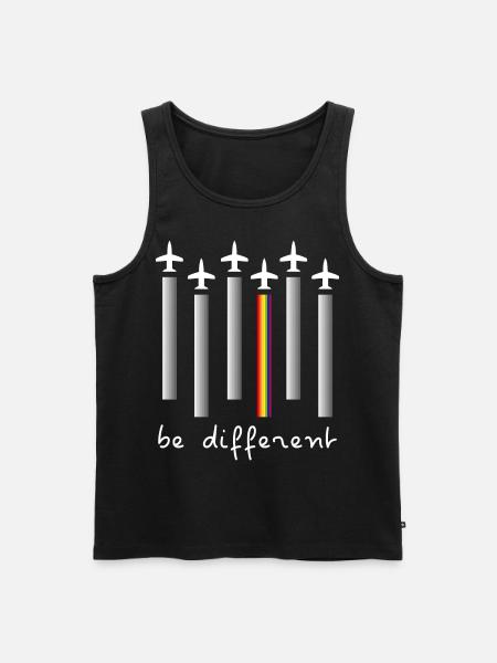 Airplane Airplane | be different - Men's Premium Organic Tank Top - black
