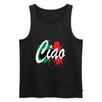 Italy Rome Europe - Men's Premium Organic Tank Top - black - Front - AI Model Male 178 light (178cm)