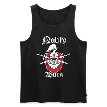 Crusader Knight Christianity Christian Crusade - Men's Premium Organic Tank Top - black - Front - AI Model Male 178 light (178cm)