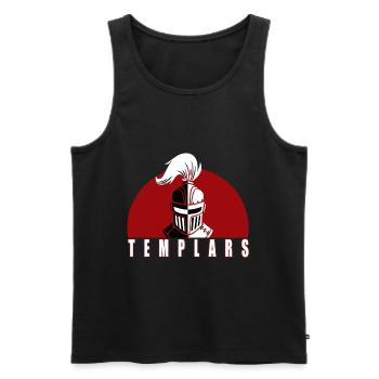 Crusader Knight Christianity Christian Crusade - Men's Premium Organic Tank Top - black - Front - AI Model Male 178 light (178cm)