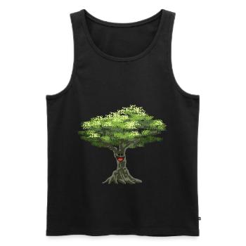 Olivenbaum Bäume Baum Oliven Naturschutz Wald - Männer Premium Bio Tank Top - Schwarz - Vorne - AI Model Male 178 light (178cm)