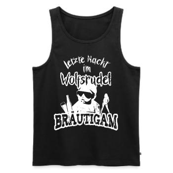 Junggesellenabschied JGA Männer für Bräutigam - Männer Premium Bio Tank Top - Schwarz - Vorne - Michal (187cm)
