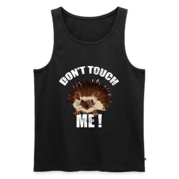 Igel Waldtier Tierfreund Geschenk - Männer Premium Bio Tank Top - Schwarz - Vorne - AI Model Male 178 light (178cm)