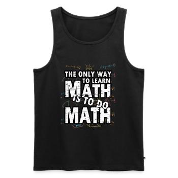 Mathematik Mathe Mathematiker Experiment geschenk - Männer Premium Bio Tank Top - Schwarz - Vorne - AI Model Male 178 light (178cm)