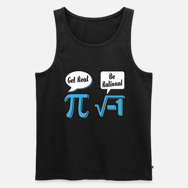 Cadeau d'expérience math math mathematicien - Débardeur bio Premium Homme - noir