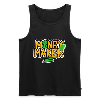 Graffiti Money Maker Spray Can Sprayer Art Urban - Men's Premium Organic Tank Top - black - Front - AI Model Male 178 light (178cm)