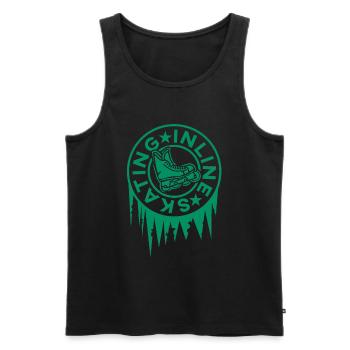 Inline Skating - Männer Premium Bio Tank Top - Schwarz - Vorne - AI Model Male 178 light (178cm)