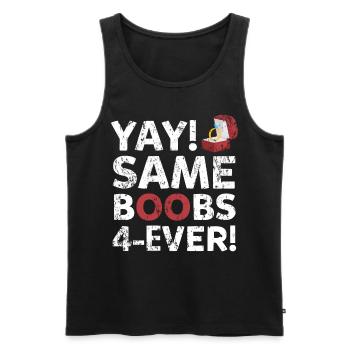 Bachelor Party Bosom Funny Marriage Gift - Men's Premium Organic Tank Top - black - Front - Michal (187cm)