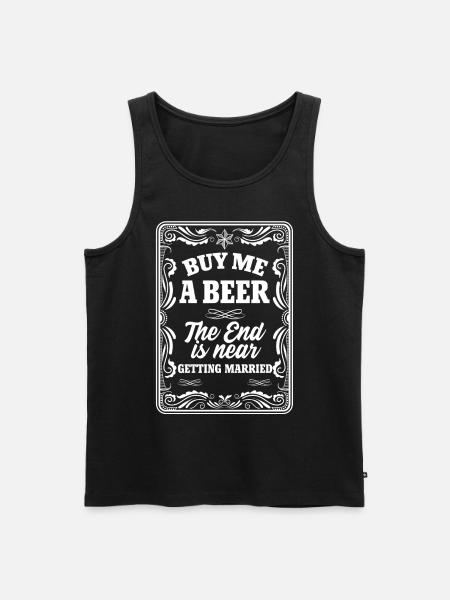 Bachelor - Men's Premium Organic Tank Top - black