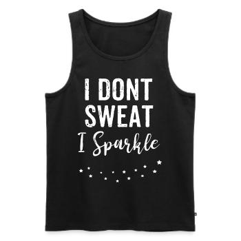 Lustiges Gym Fitness T Shirt Geschenk Gym Partner - Männer Premium Bio Tank Top - Schwarz - Vorne - AI Model Male 178 light (178cm)