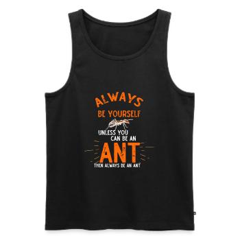 Ant ant hill queen gift - Men's Premium Organic Tank Top - black - Front - AI Model Male 178 light (178cm)