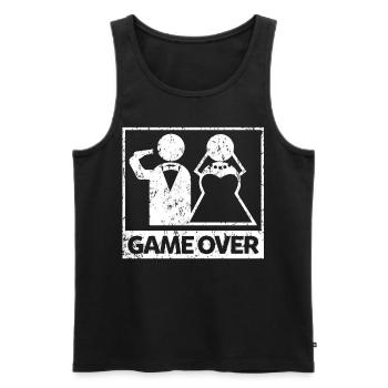 Bachelorette Party T-Shirt Mariée Mariée - Débardeur bio Premium Homme - noir - Devant - Michal (187cm)